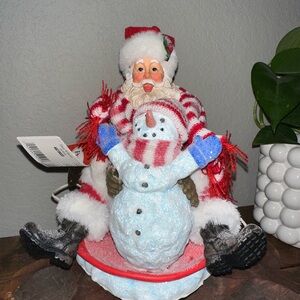Department 56 Red and Blue Holiday Decor Snowman